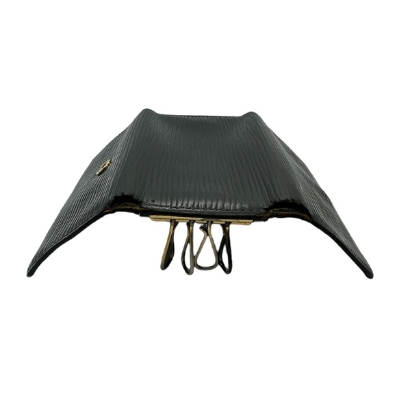 -CA0096 Authentic Louis Vuitton Black Epi Key Holder - Picture 10 of 12